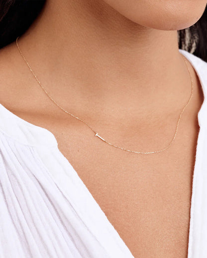 14K Gold Alphabet Necklace