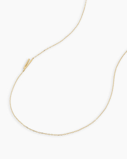 14K Gold Alphabet Necklace