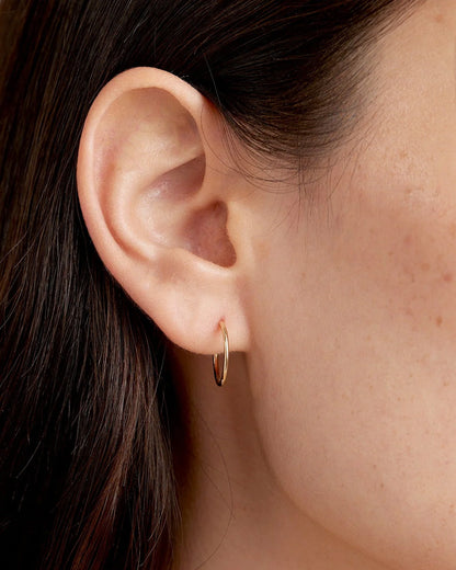 14K Gold Classic Huggies
