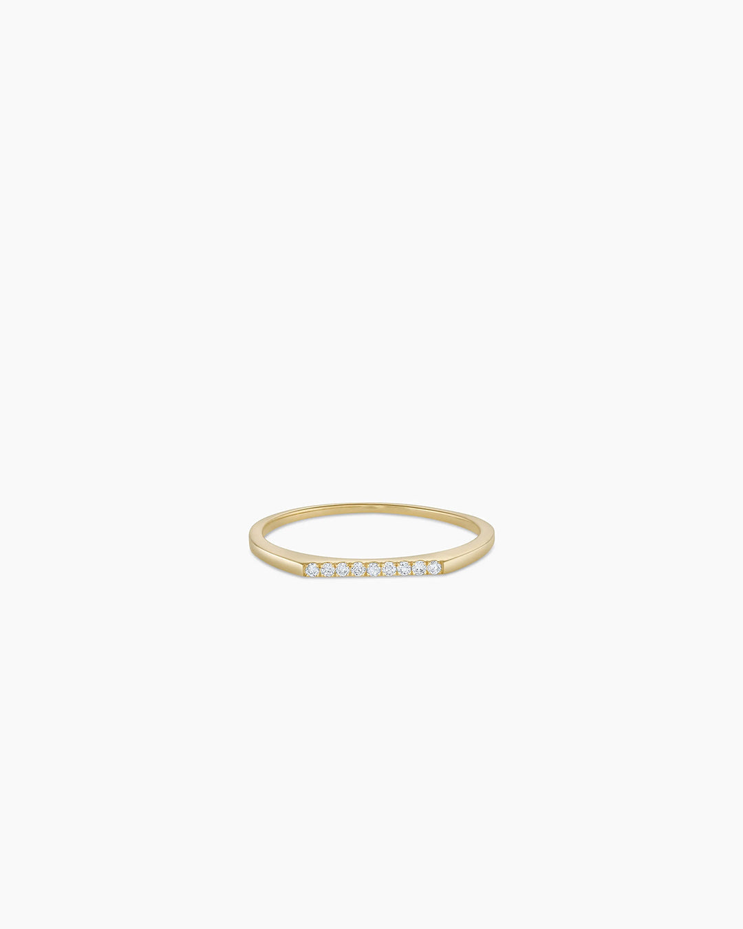 14K Diamond Bar Ring