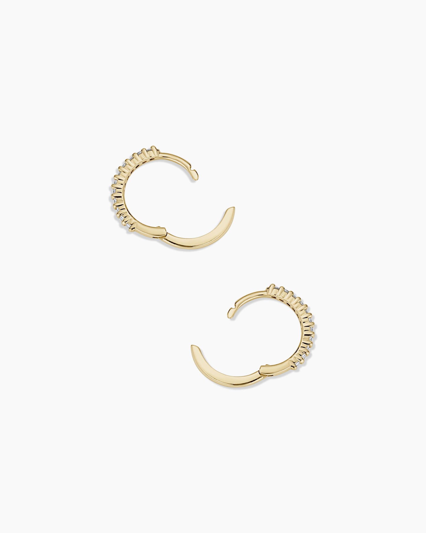 14K Diamond Pavé Huggies