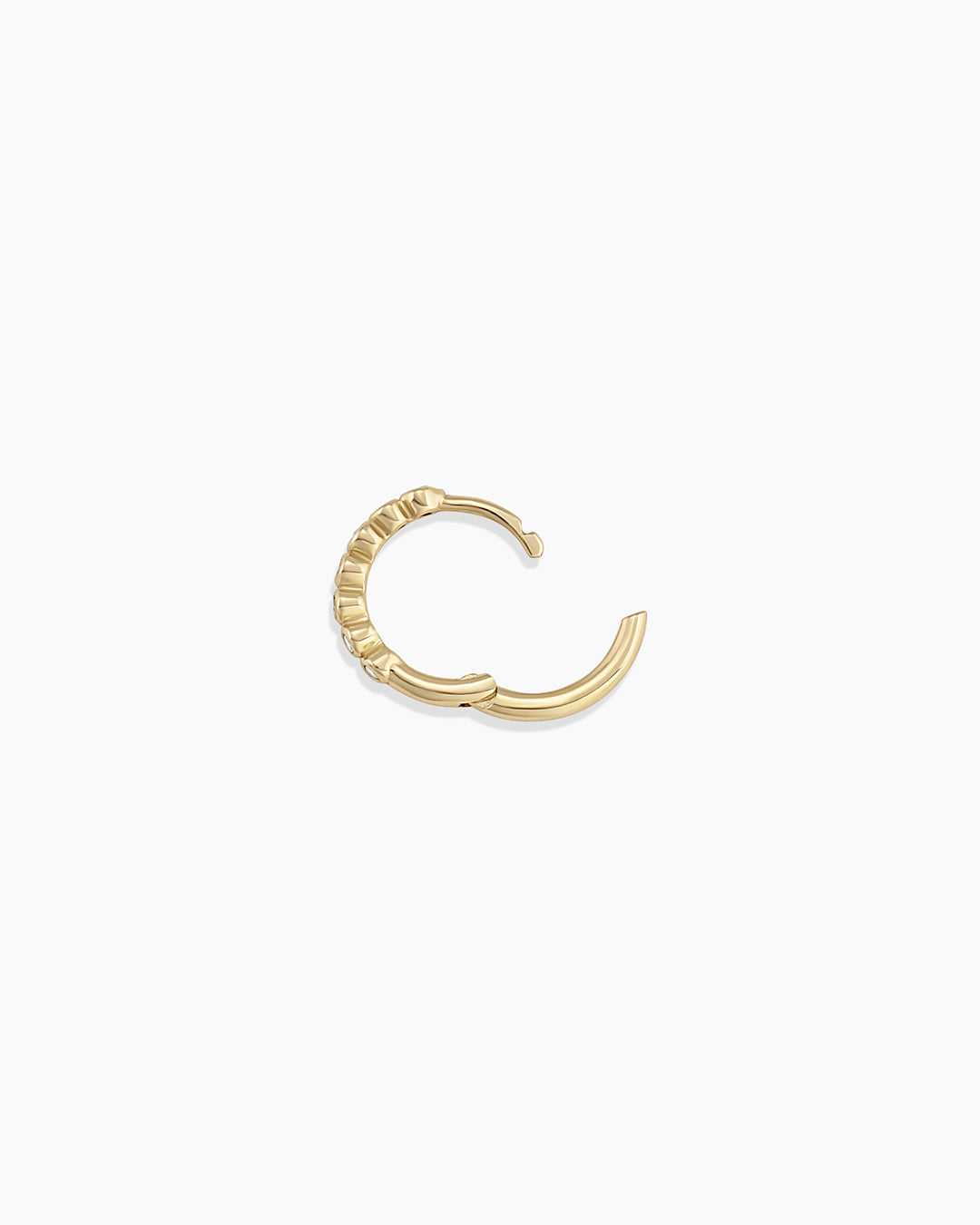 14K Classic Diamond Single Huggie