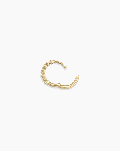 14K Classic Diamond Single Huggie
