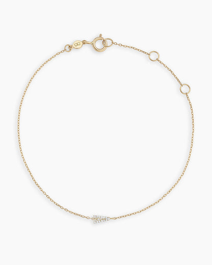14K Diamond Pavé Alphabet Bracelet