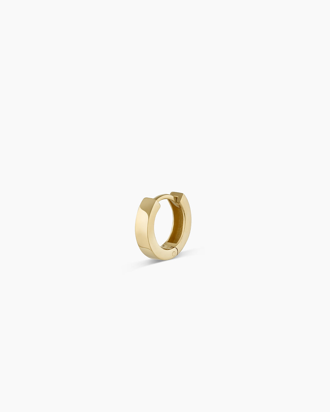 14K Gold Rose Single Huggie