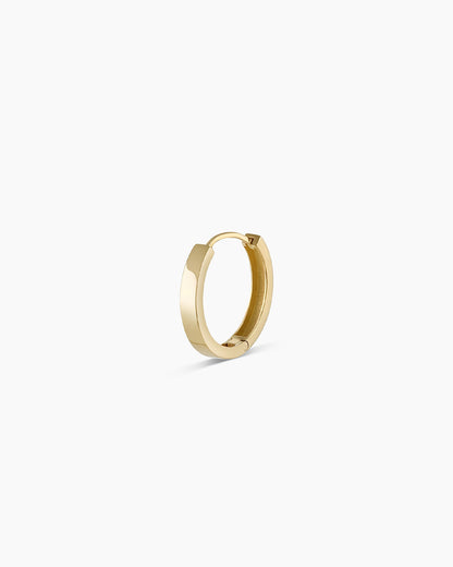 14K Gold Rose Single Hoop