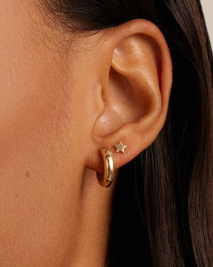 14K Gold Lou Single Huggie