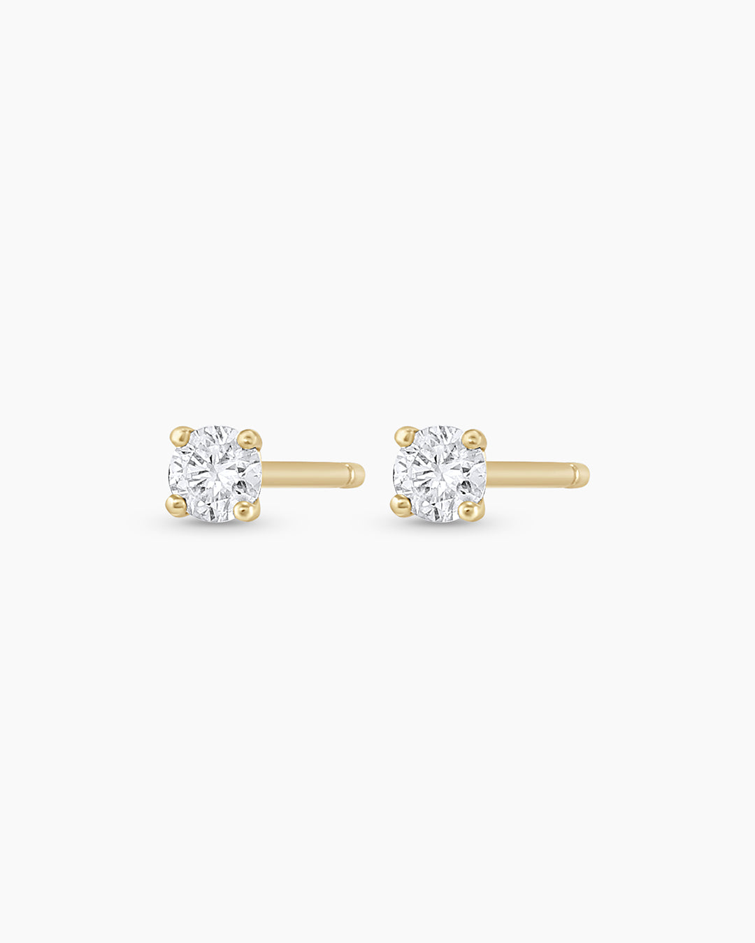 14K Diamond Solitaire Studs