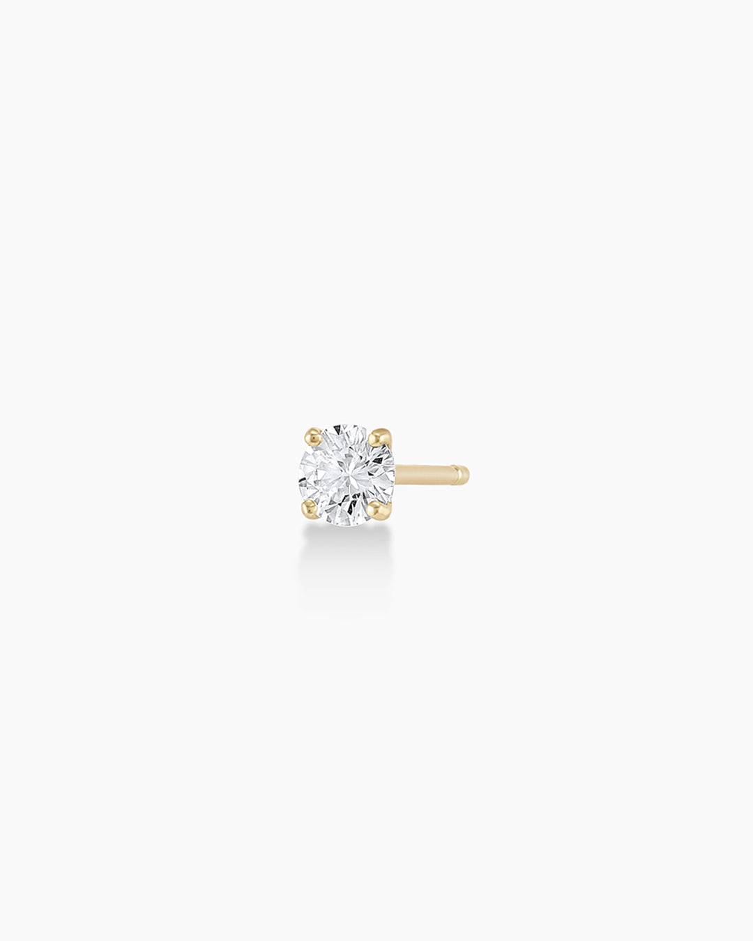 14K Diamond Solitaire Single Stud