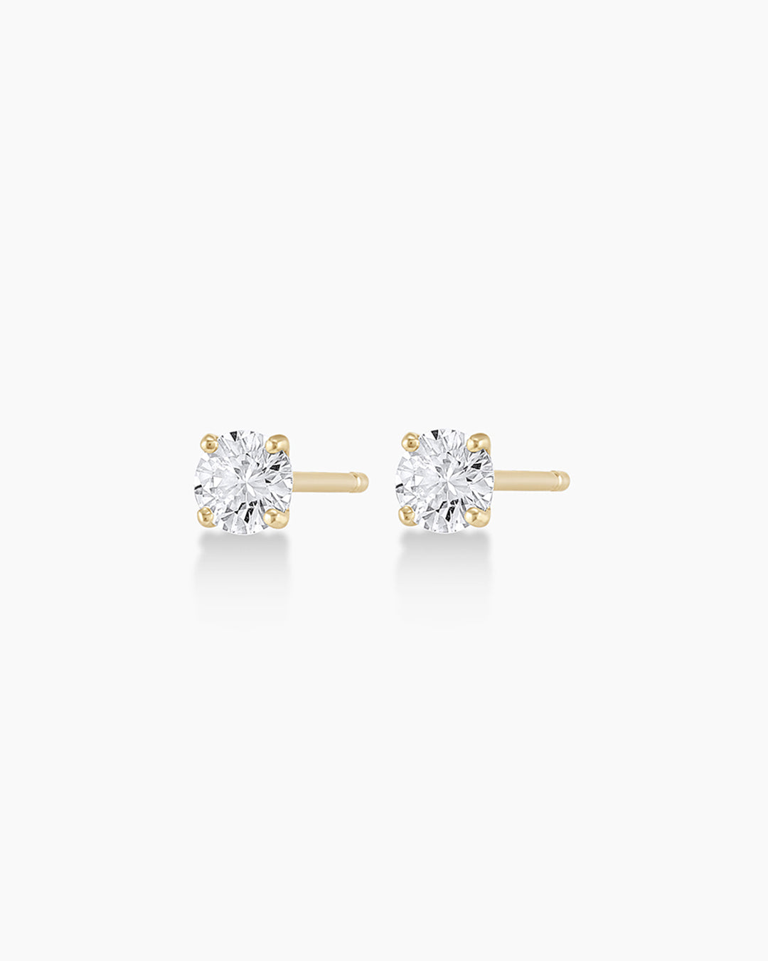 14K Diamond Solitaire Studs