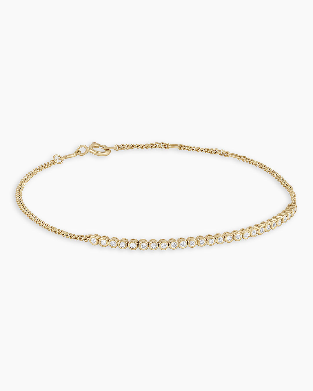 14K Classic Diamond Row Bracelet