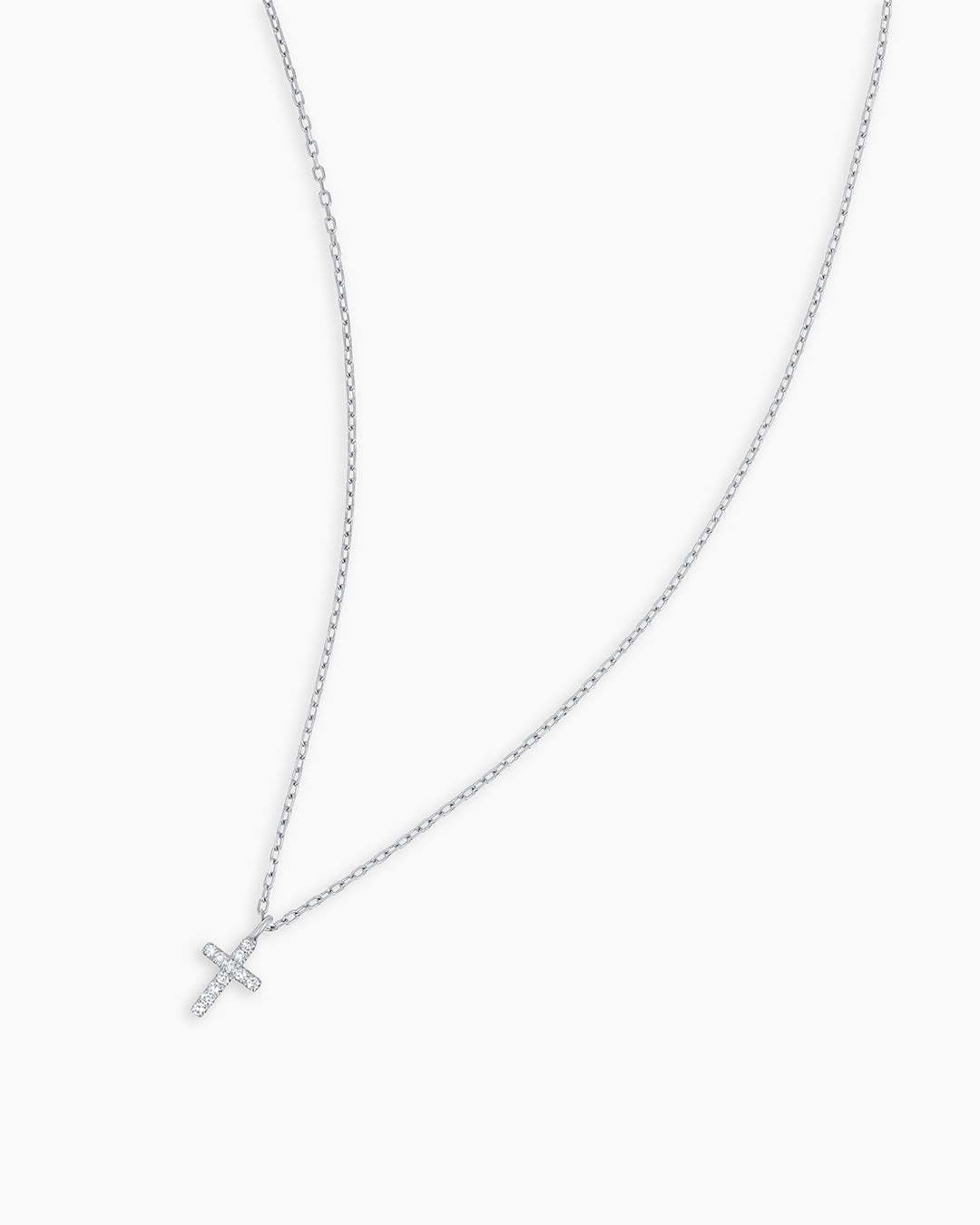 14K Diamond Cross Necklace
