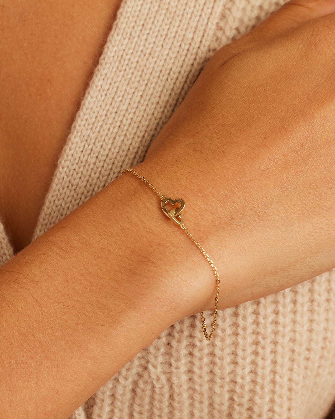 14K Gold Parker Heart Bracelet