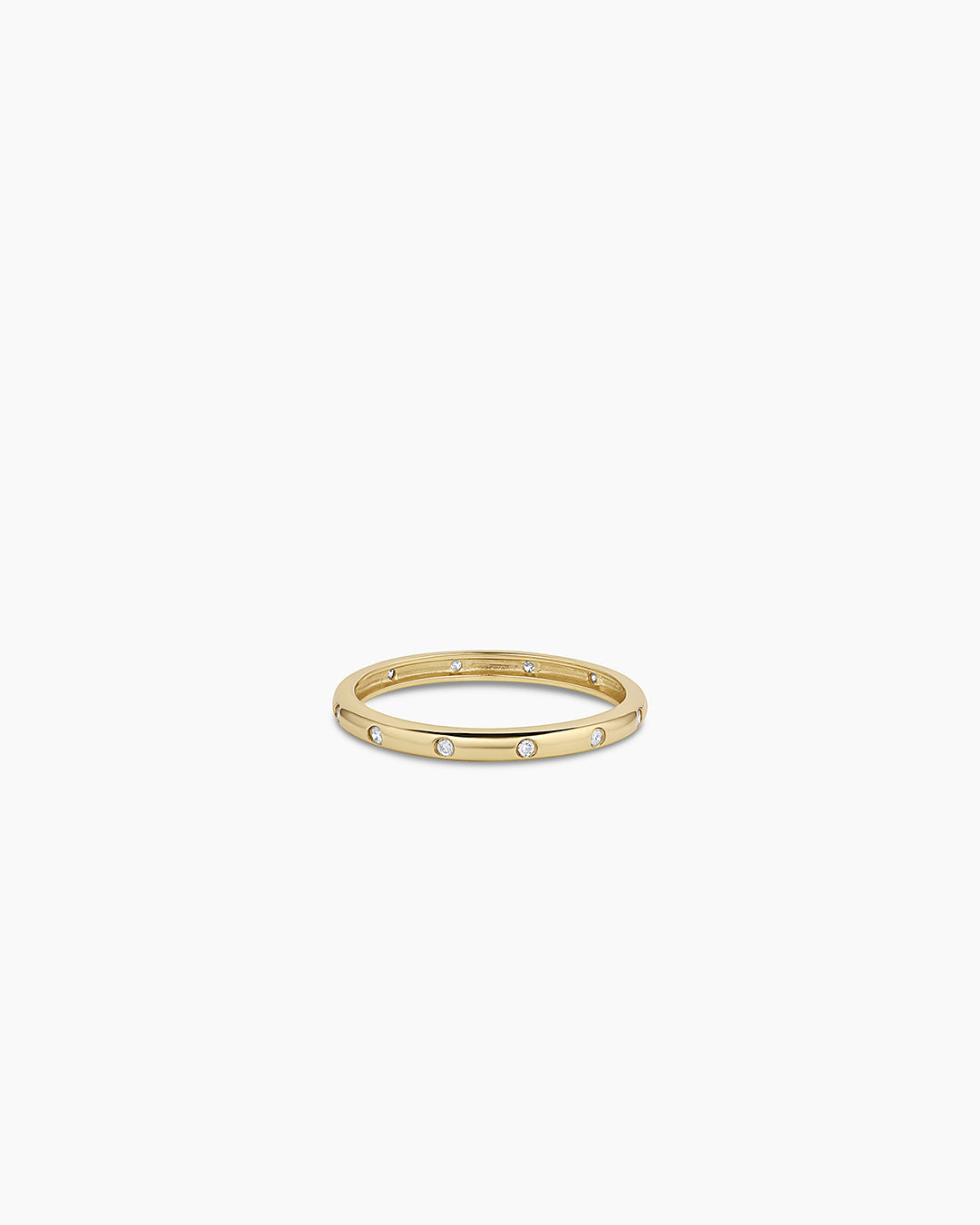 14K Diamond Lou Helium Ring