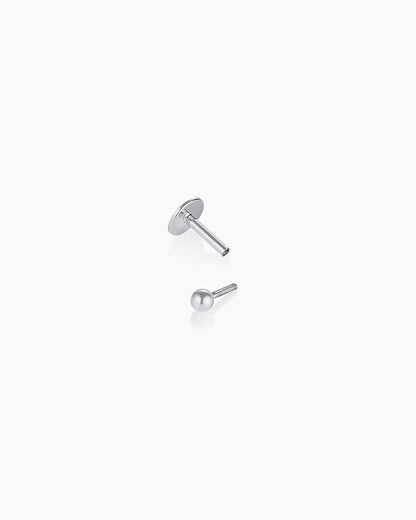 14K Gold Newport Flat Back Single Stud
