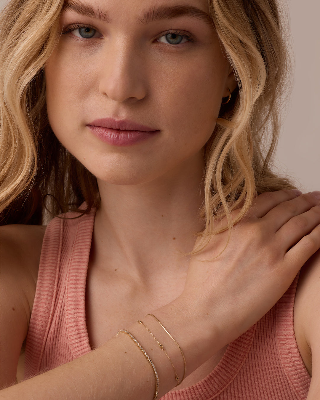 14K Gold Micro Mini Venice Bracelet