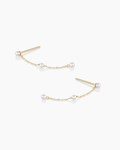 14K Gold Newport Pearl Earrings