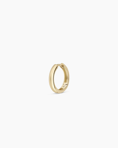 14K Gold Lou Helium Single Huggie