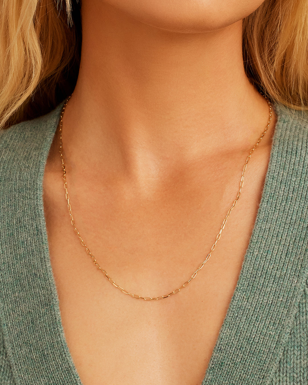 14K Gold Parker Micro Mini Necklace