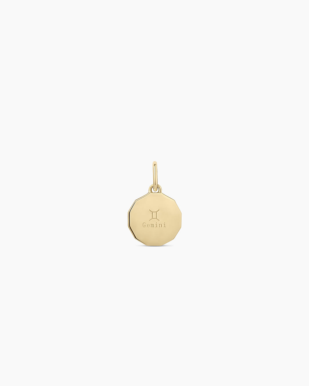 14K Diamond Zodiac Coin Charm