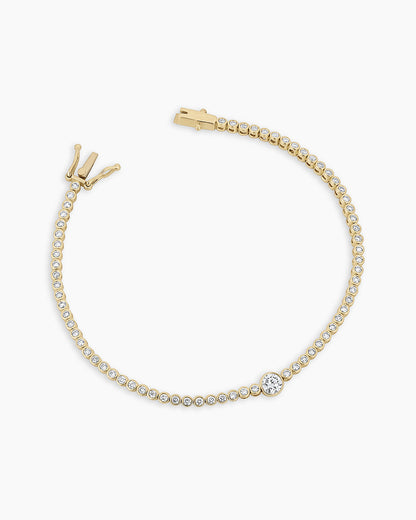 14K Lab Grown Diamond Circle Tennis Bracelet