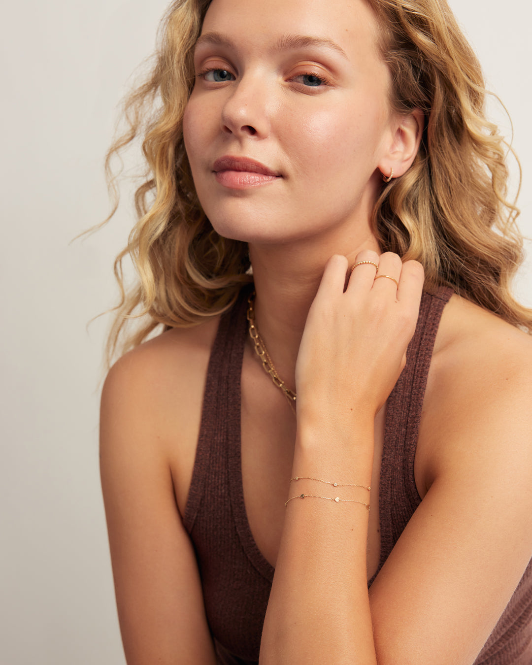 14K Gold Parker Heart Bracelet