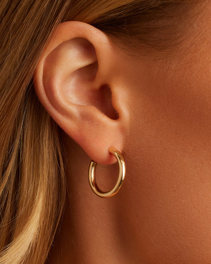14K Gold Carter Single Hoop