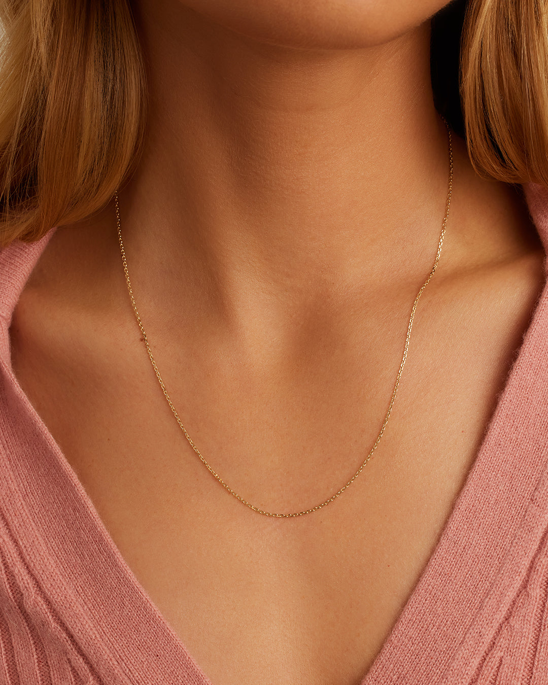 14K Gold Delicate Link Chain