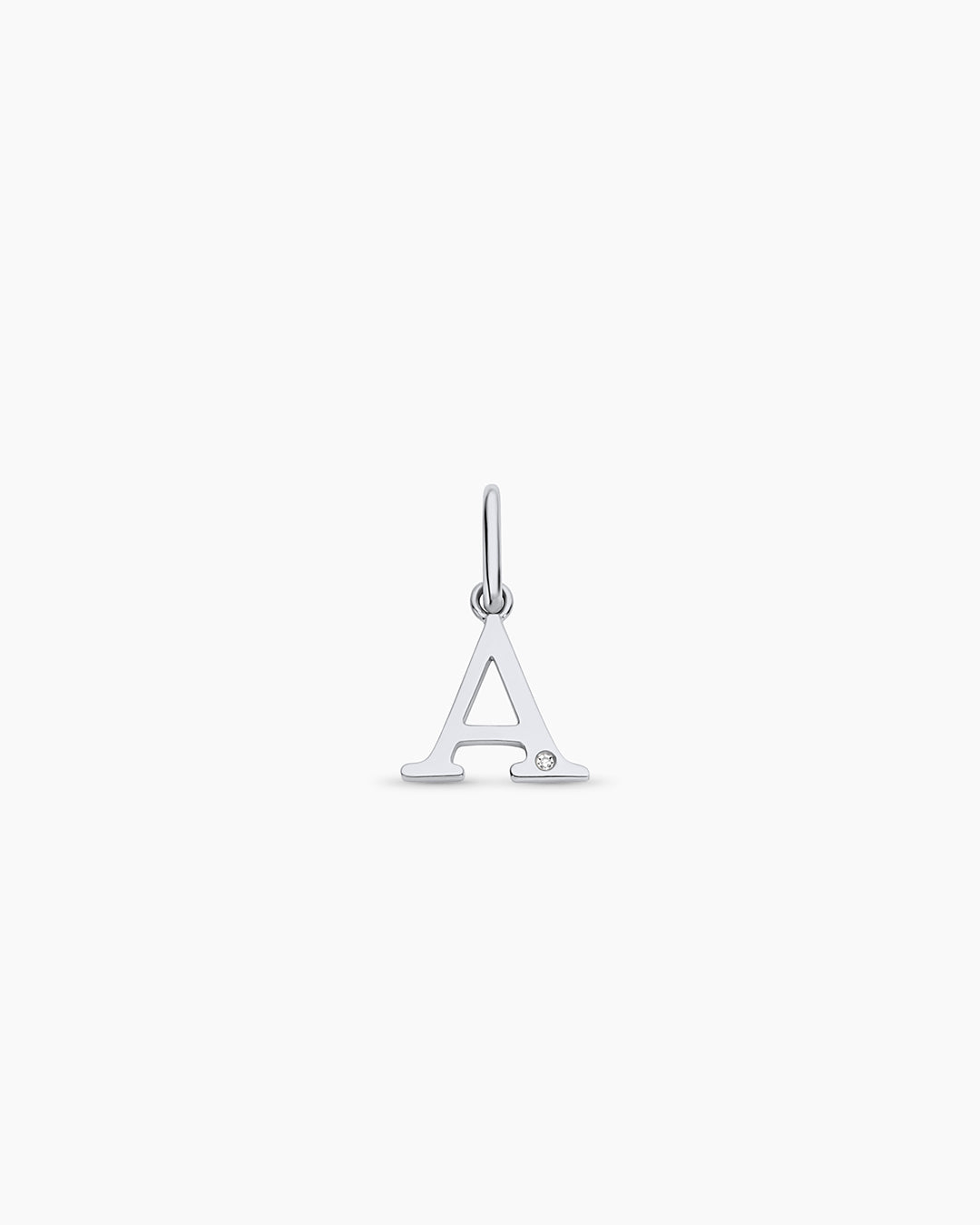 14K Diamond Vintage Alphabet Charm