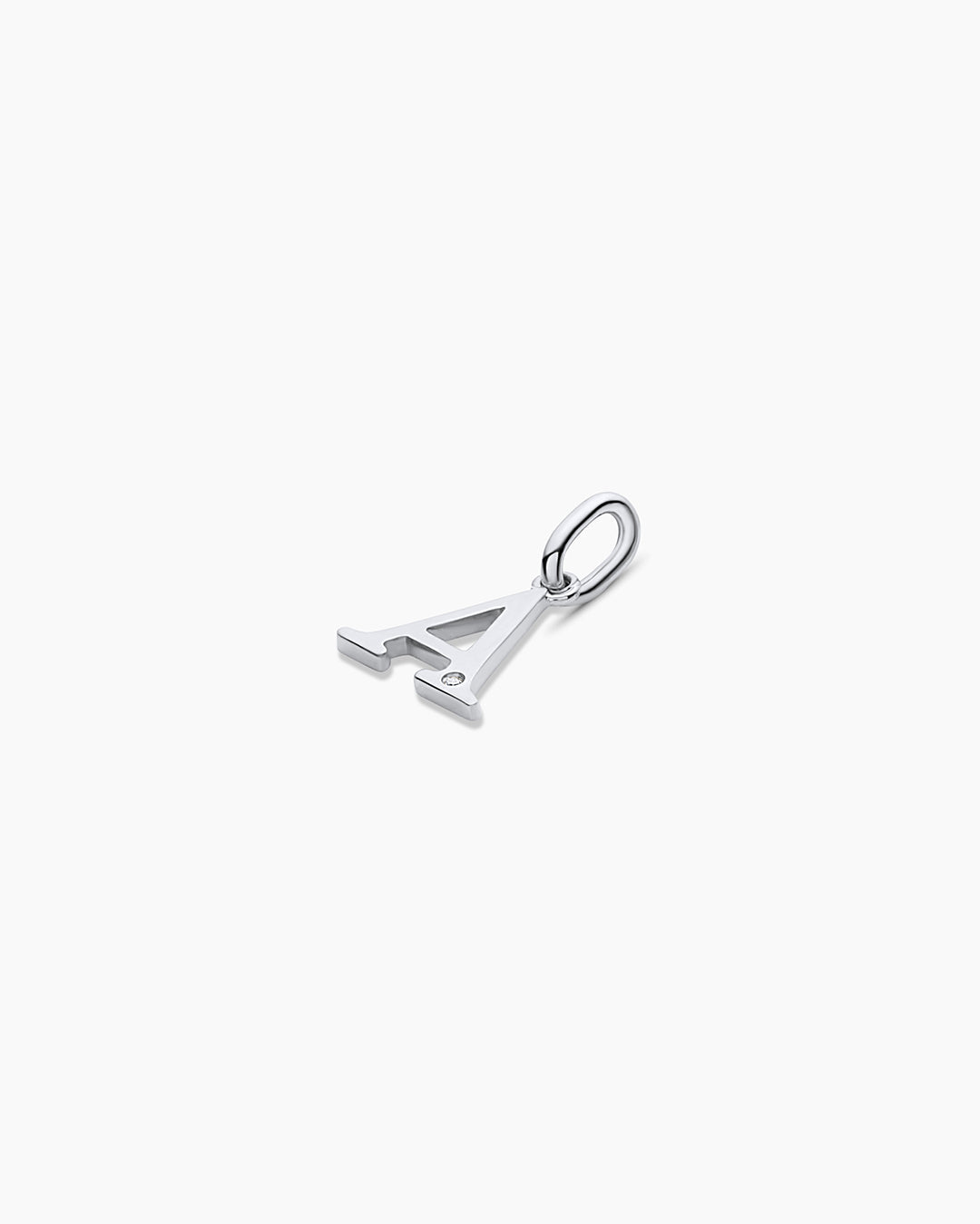 14K Diamond Vintage Alphabet Charm