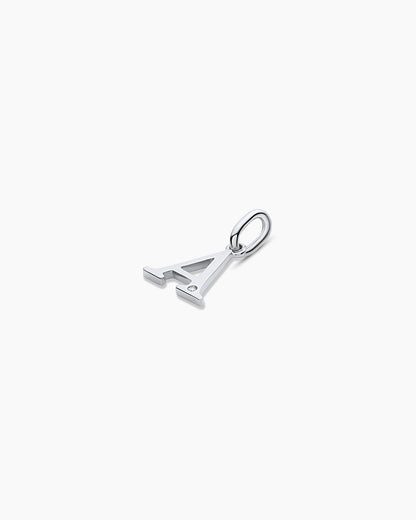 14K Diamond Vintage Alphabet Charm