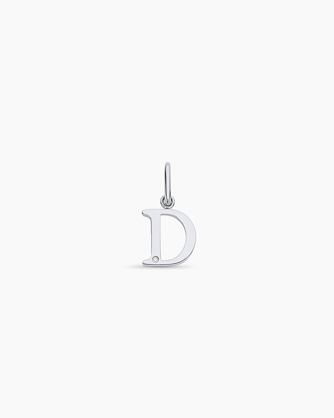 14K Diamond Vintage Alphabet Charm