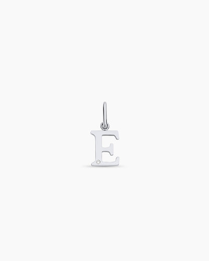 14K Diamond Vintage Alphabet Charm