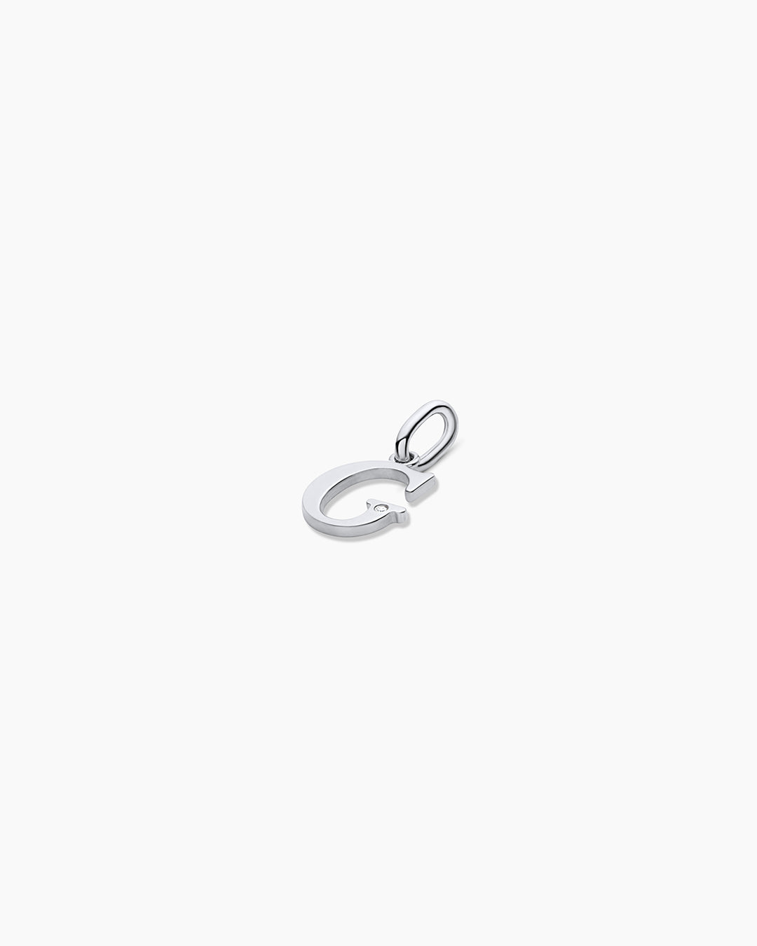 14K Diamond Vintage Alphabet Charm