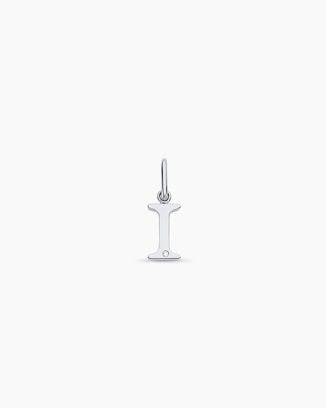 14K Diamond Vintage Alphabet Charm