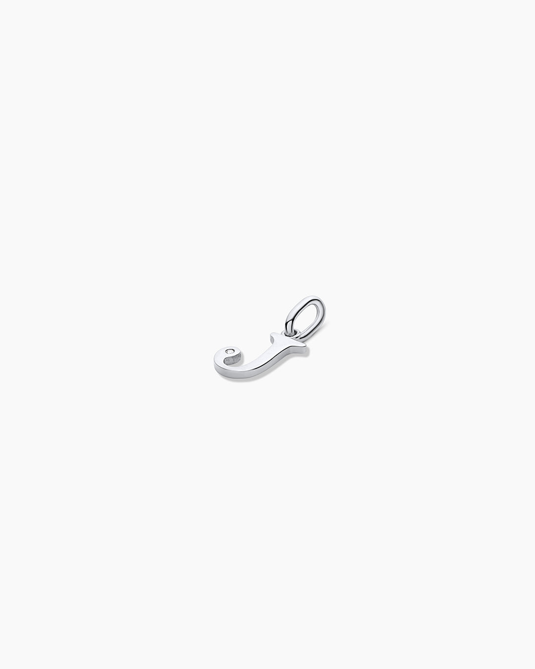 14K Diamond Vintage Alphabet Charm