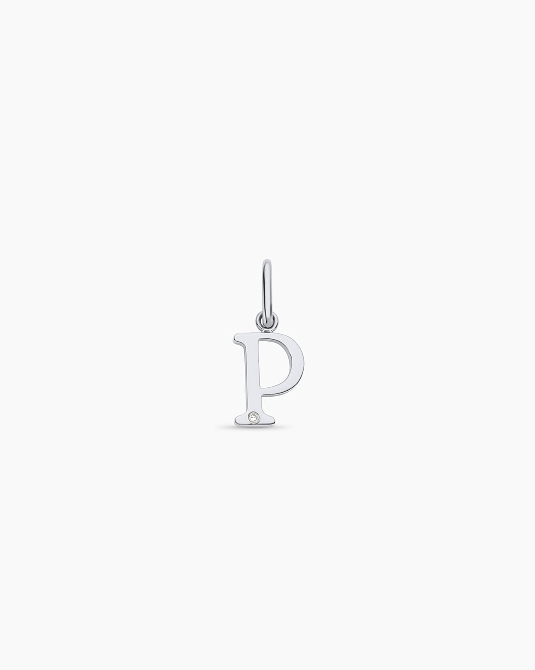 14K Diamond Vintage Alphabet Charm