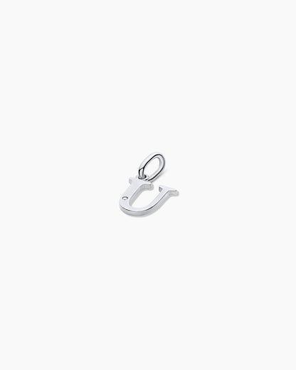 14K Diamond Vintage Alphabet Charm