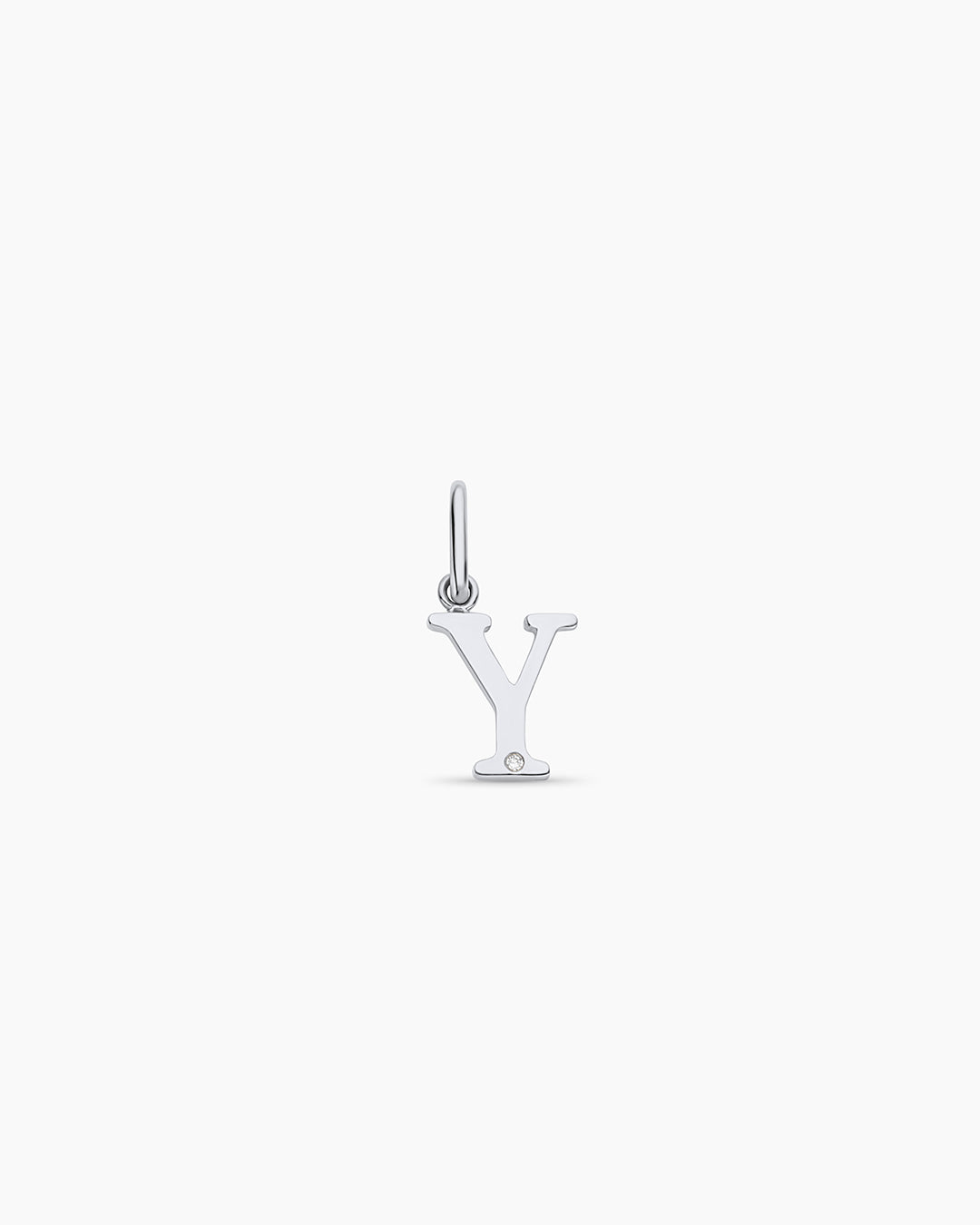 14K Diamond Vintage Alphabet Charm
