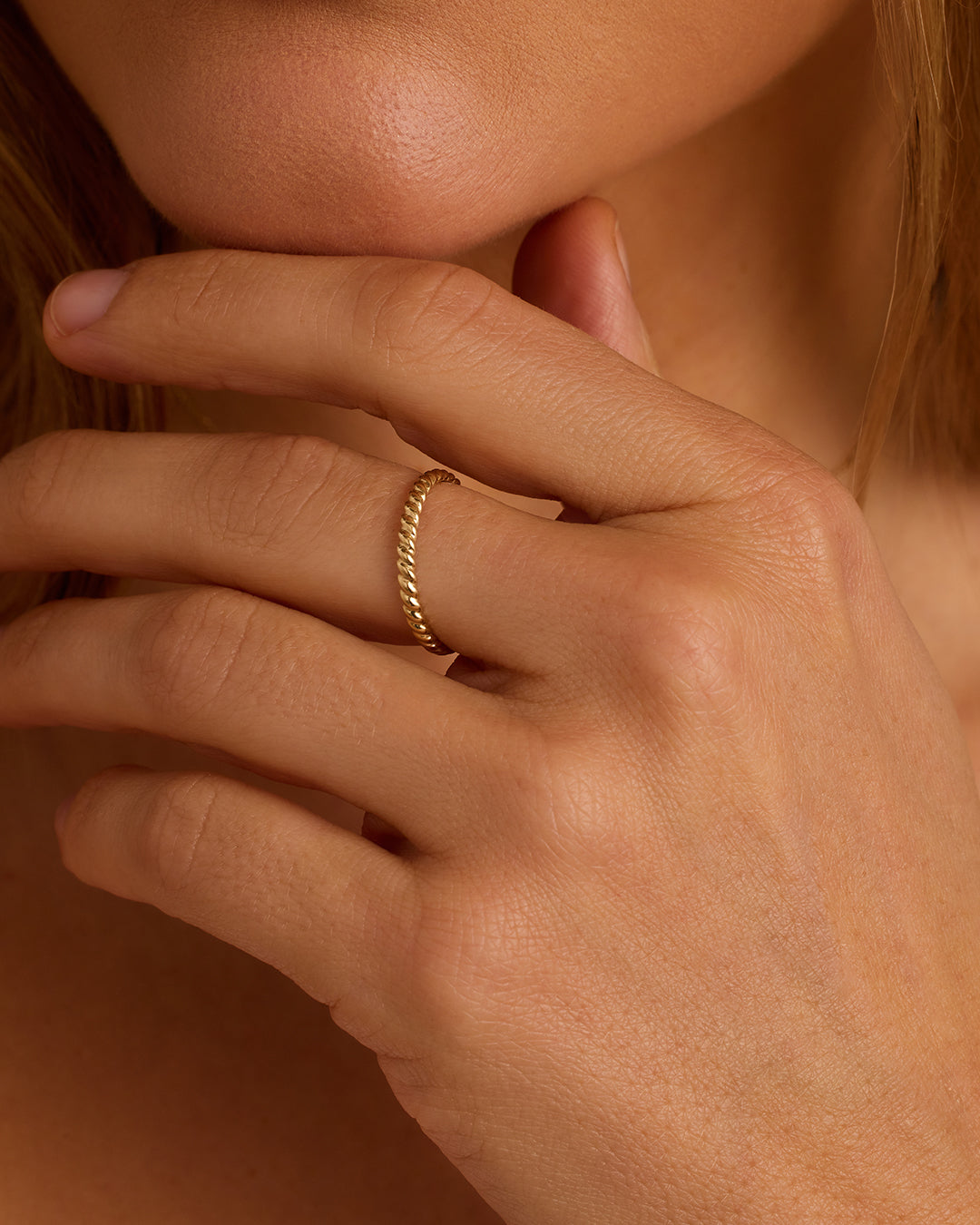 14K Gold Crew Helium Ring