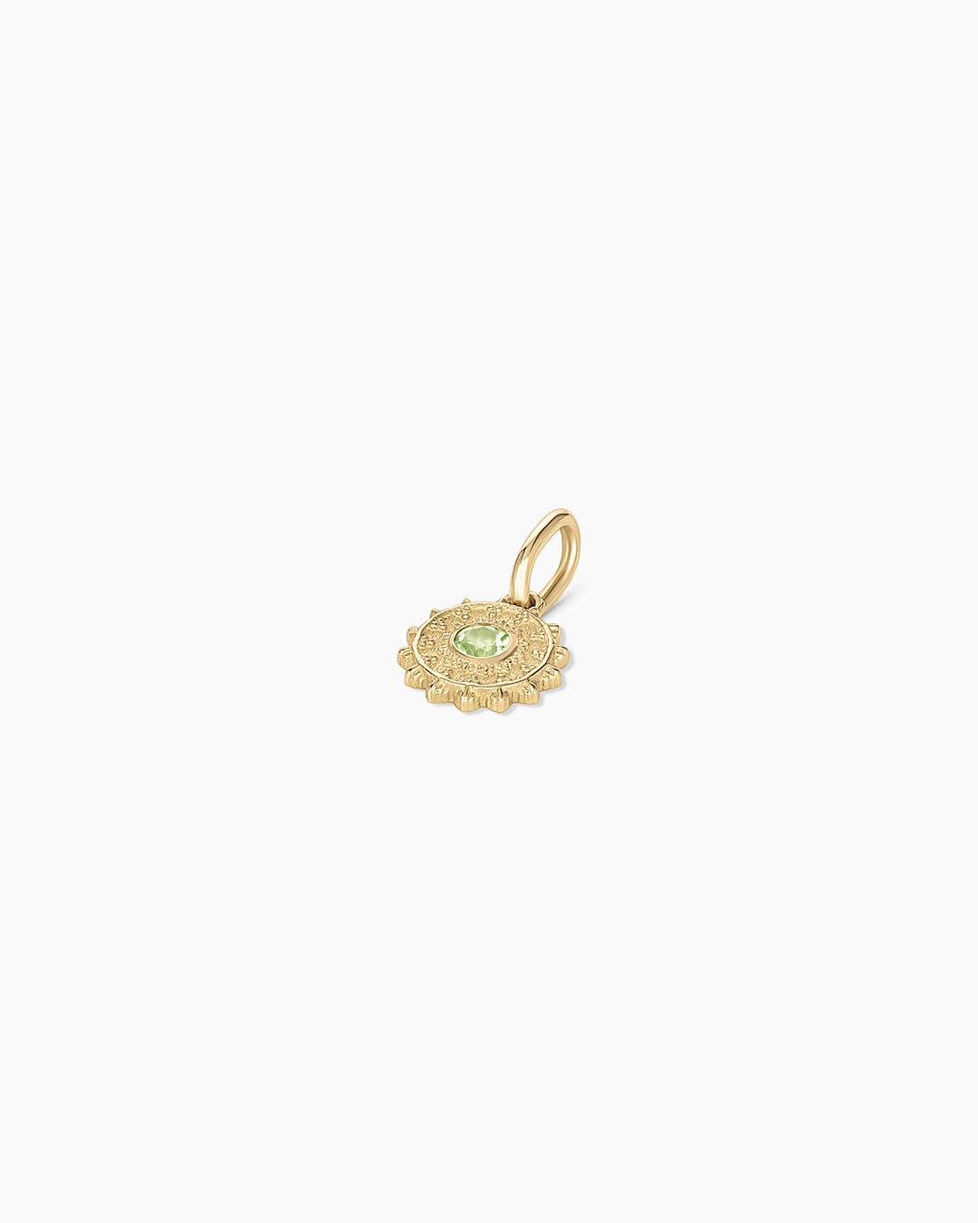 14K Gold Sun Birthstone Charm