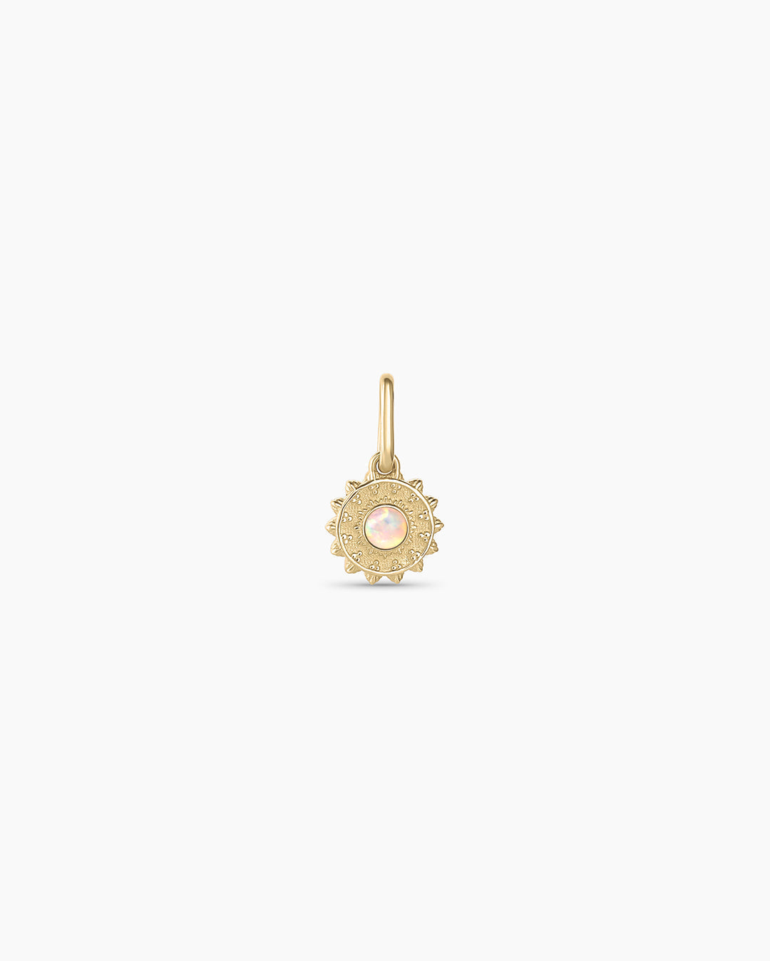 14K Gold Sun Birthstone Charm