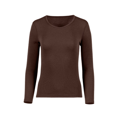 Women's 250 Thermal Long Sleeve Crew Brown