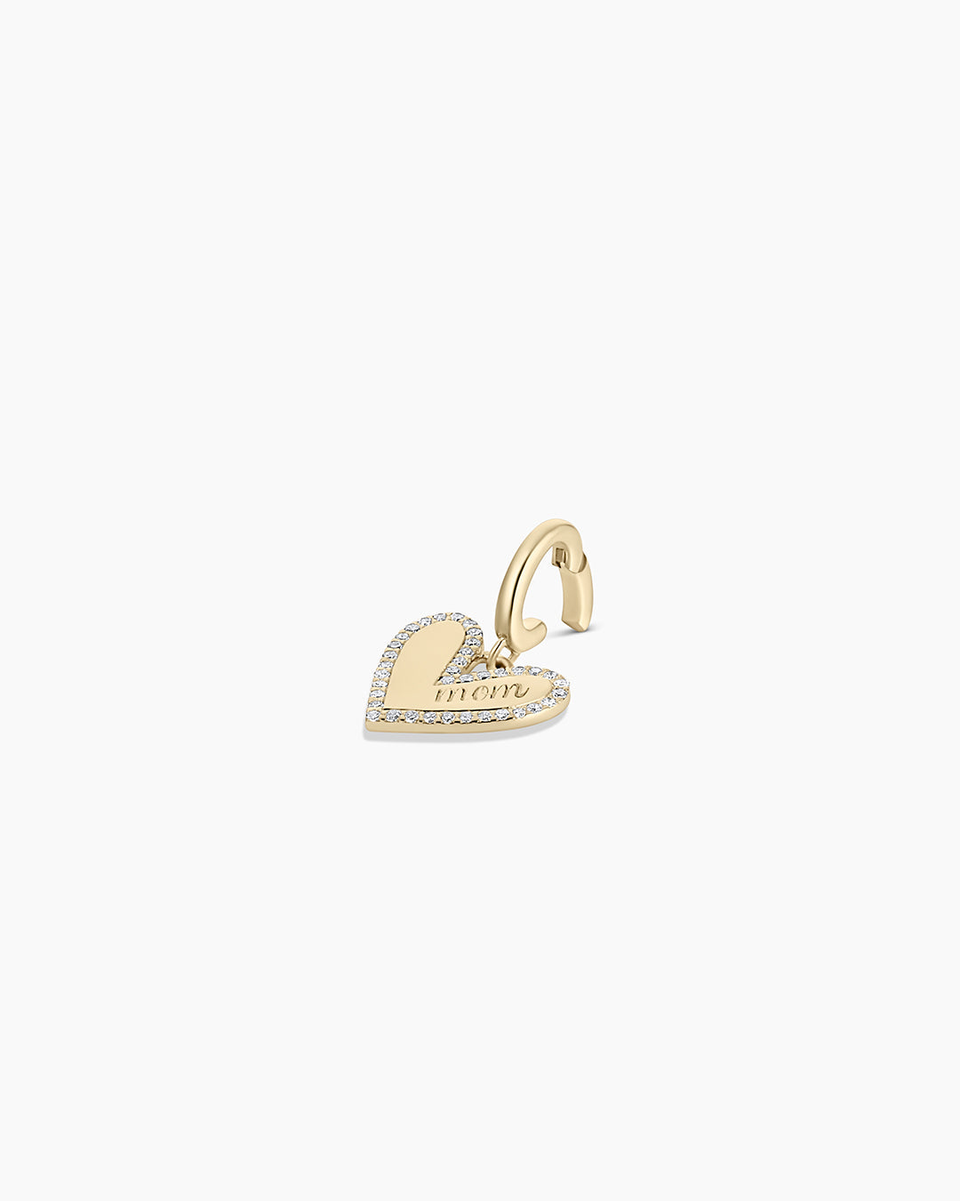 14K Diamond Adore Mom Charm