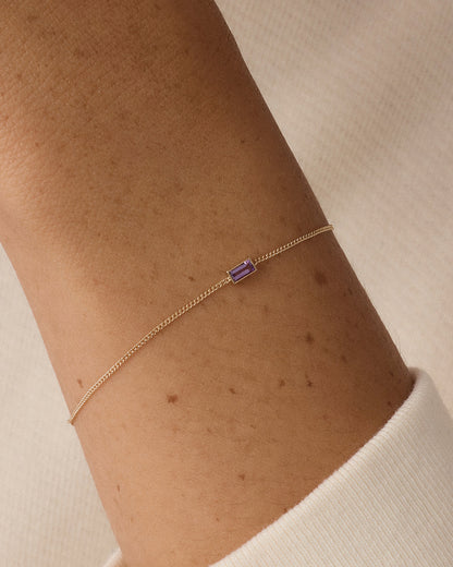 14K Gold Wilder Birthstone Bracelet