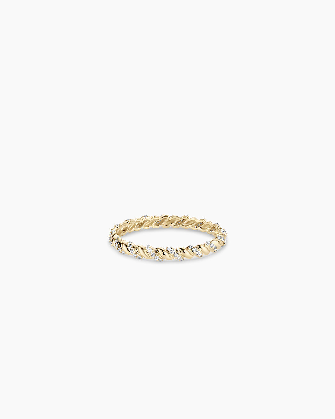 14K Diamond Crew Ring