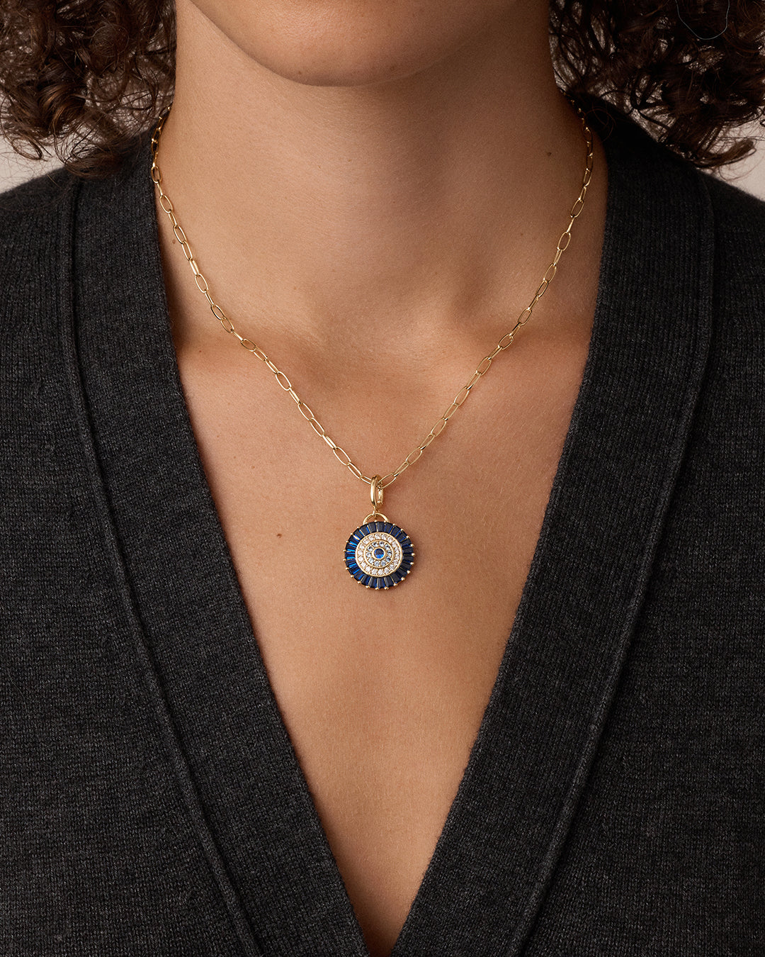 Vintage Evil Eye Coin Parker Charm