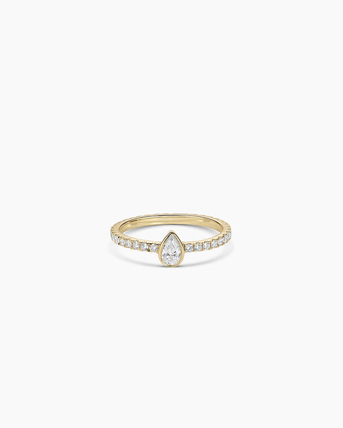 14K Lab Grown Diamond Pear Eternity Ring