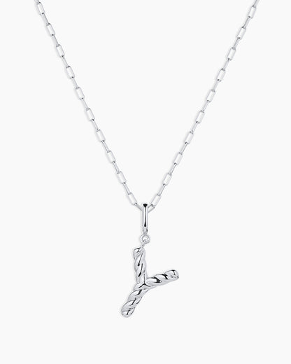 Crew Alphabet Statement Charm Necklace