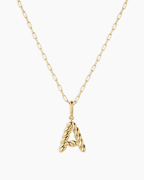 Crew Alphabet Statement Charm Necklace